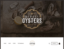 Tablet Screenshot of dorsetoysters.com